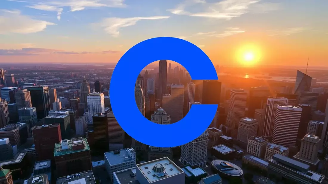 La acción de Coinbase navega entre el apoyo de Trump y la sombra legal Illustration mit AI erstellt übermittelt durch boerse-global.de