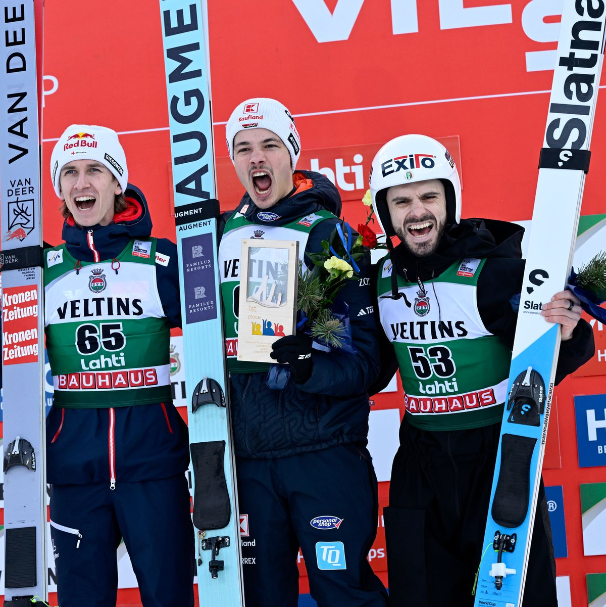 Für den Olympiasieger war es der erste Erfolg im Weltcup. - Foto: Emmi Korhonen/Lehtikuva/dpa