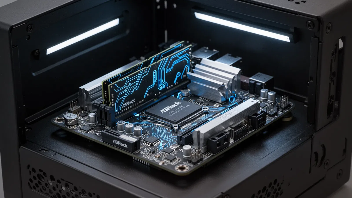 ASRock: 256 GB RAM bei 7400 MT/s auf Mini-ITX-Mainboard - Foto: über boerse-global.de