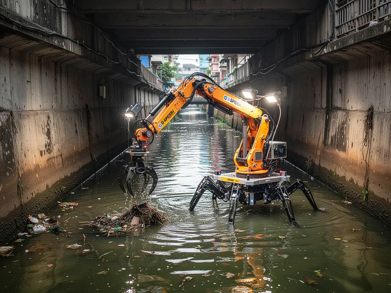 G-SPIDER: KI-Roboter reinigt Kanäle und schützt Arbeiter - Foto: über boerse-global.de