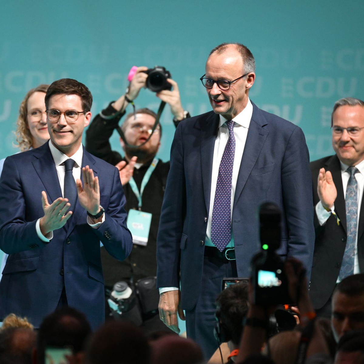 Auch für Merz ist die Wahl am Sonntag eine wichtige. - Foto: Felix Kästle/dpa