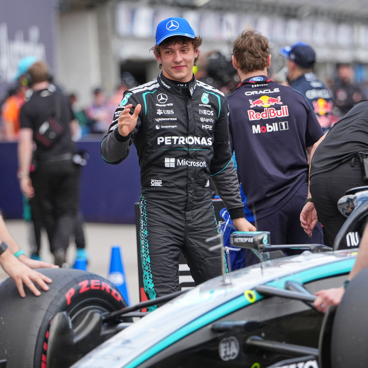 Kimi Antonelli: Erst ein Unfall, dann Startplatz zwei. - Foto: Asanka Brendon Ratnayake/AP/dpa