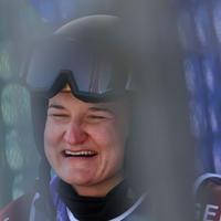 Goldiges Lachen: Anna-Lena Forster. - Foto: Philipp von Ditfurth/dpa