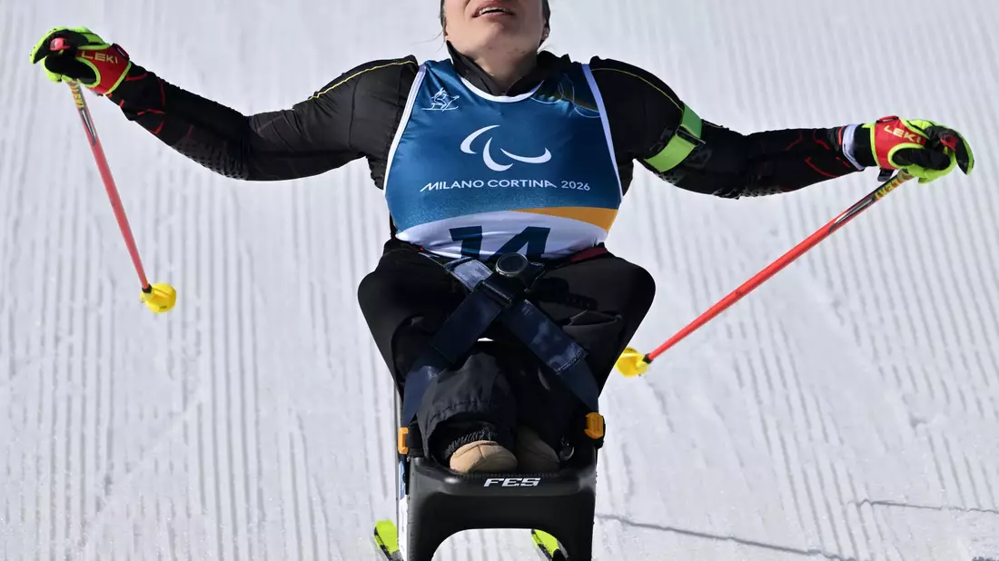 Erleichterter Einlauf auf Platz drei: Anja Wicker. - Bild: Martin Schutt/dpa