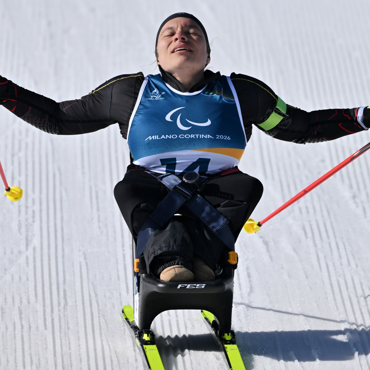 Erleichterter Einlauf auf Platz drei: Anja Wicker. - Foto: Martin Schutt/dpa
