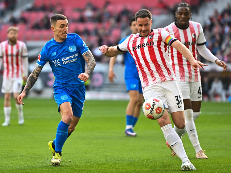 Es war ein packendes Duell zwischen Freiburg und Leverkusen. - Foto: Achim Keller/dpa