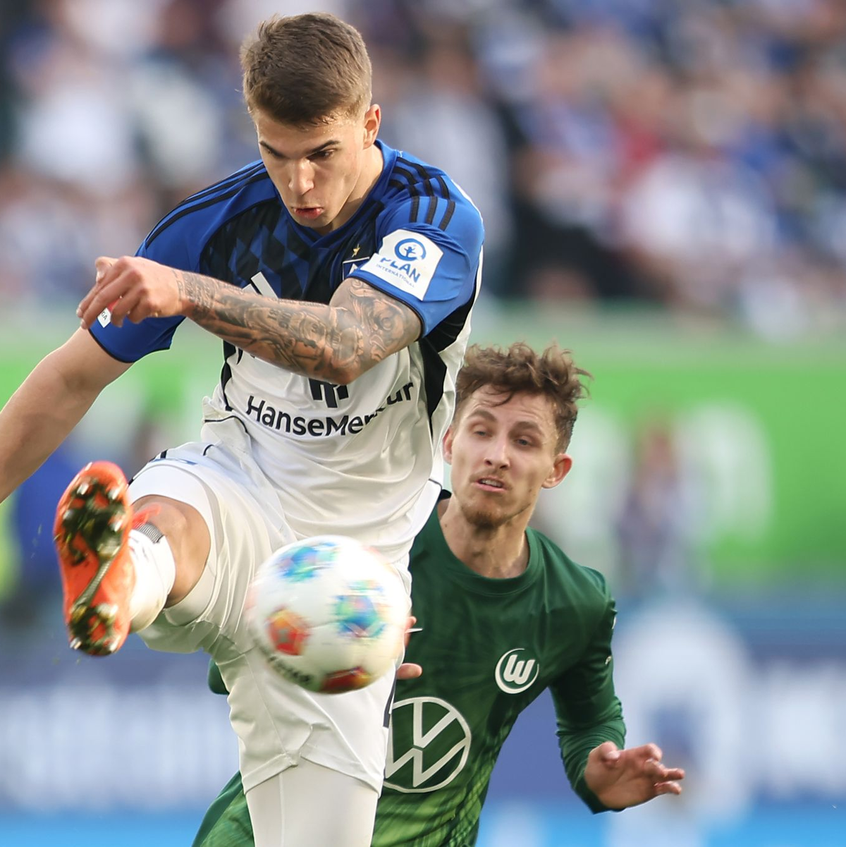 Auf Luka Vuskovic konnte sich der HSV wieder verlassen. - Foto: Andreas Gora/dpa