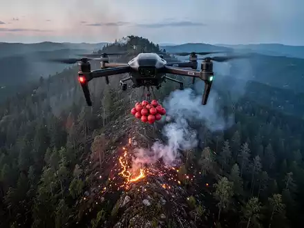 KI-Drohnen bekämpfen Waldbrände autonom - Foto: über boerse-global.de