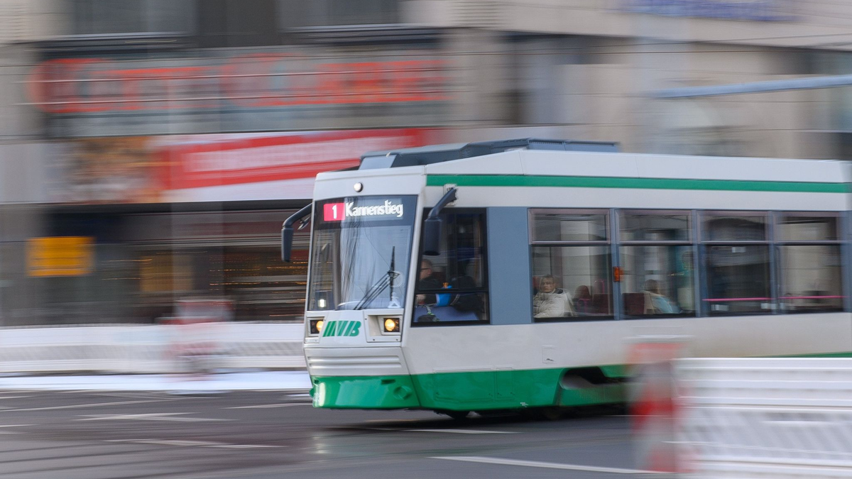 Die Frau geriet an einer Haltestelle in Magdeburg unter eine einfahrende Straßenbahn. (Symbolbild) - Foto: Klaus-Dietmar Gabbert/dpa