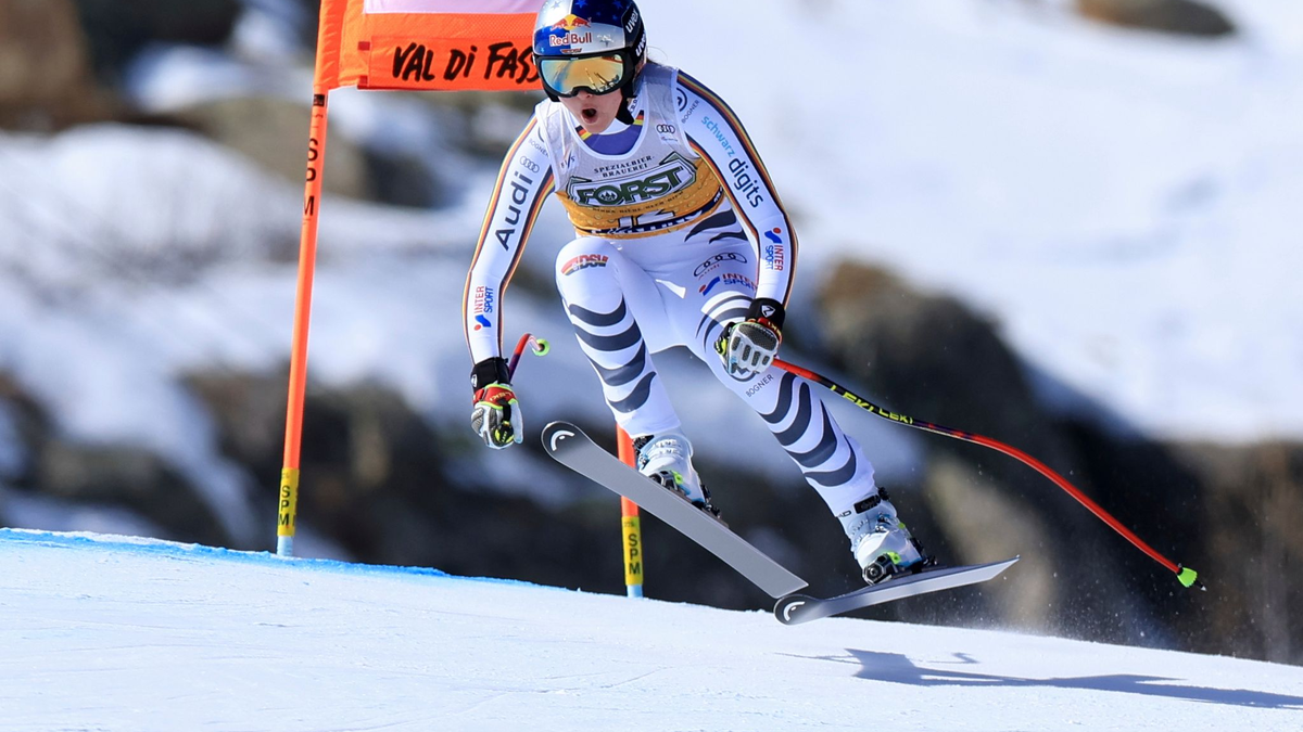 Emma Aicher erlebte einen enttäuschenden Abschluss in Val di Fassa. - Foto: Luciano Bisi/AP/dpa