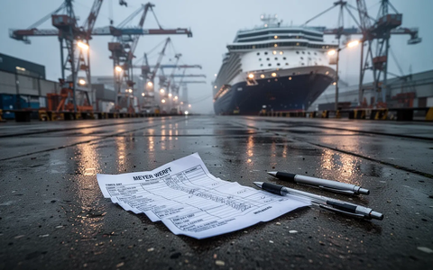 Meyer Werft: Gericht entscheidet über Kündigungen wegen Arbeitszeitbetrugs - Foto: über boerse-global.de