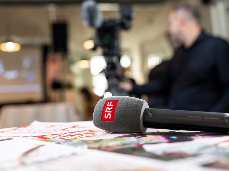 Das Medienhaus SRG, zum dem auch das SRF gehört, kann aufatmen.  - Foto: Alessandro Della Valle/KEYSTONE/dpa