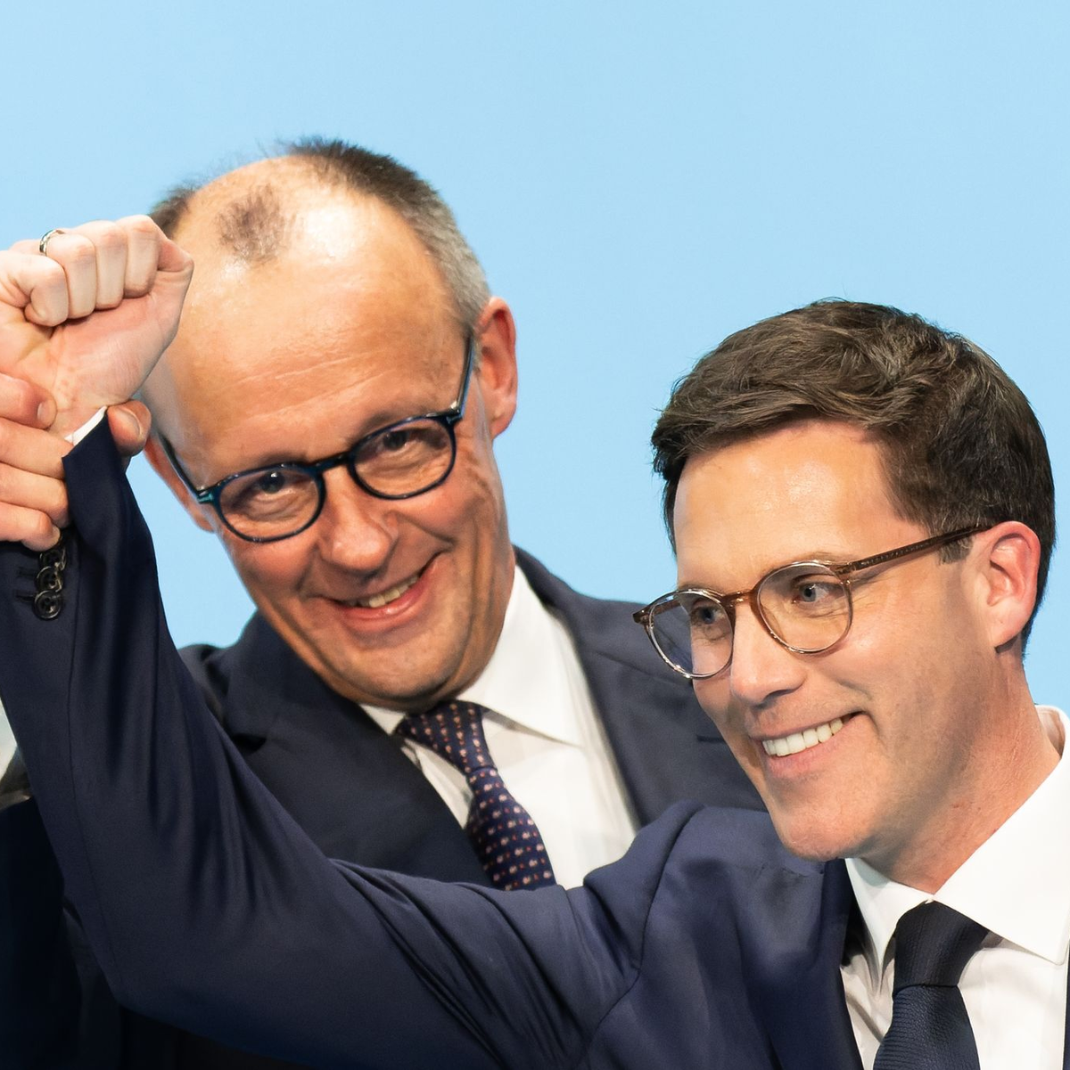 Merz sprach beim Wahlkampfabschluss davon, wie wichtig die Wahl im Südwesten ist. - Foto: Silas Stein/dpa