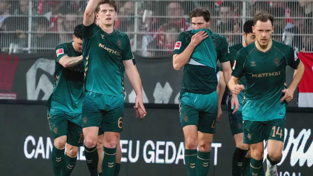 Werder ging in Halbzeit eins in Führung. - Bild: Soeren Stache/dpa