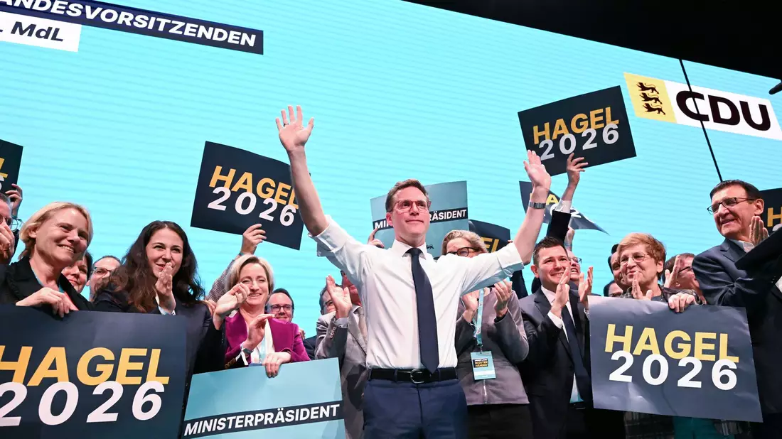Hagel hat die CDU hinter sich vereint. (Archivbild) - Bild: Bernd Weißbrod/dpa