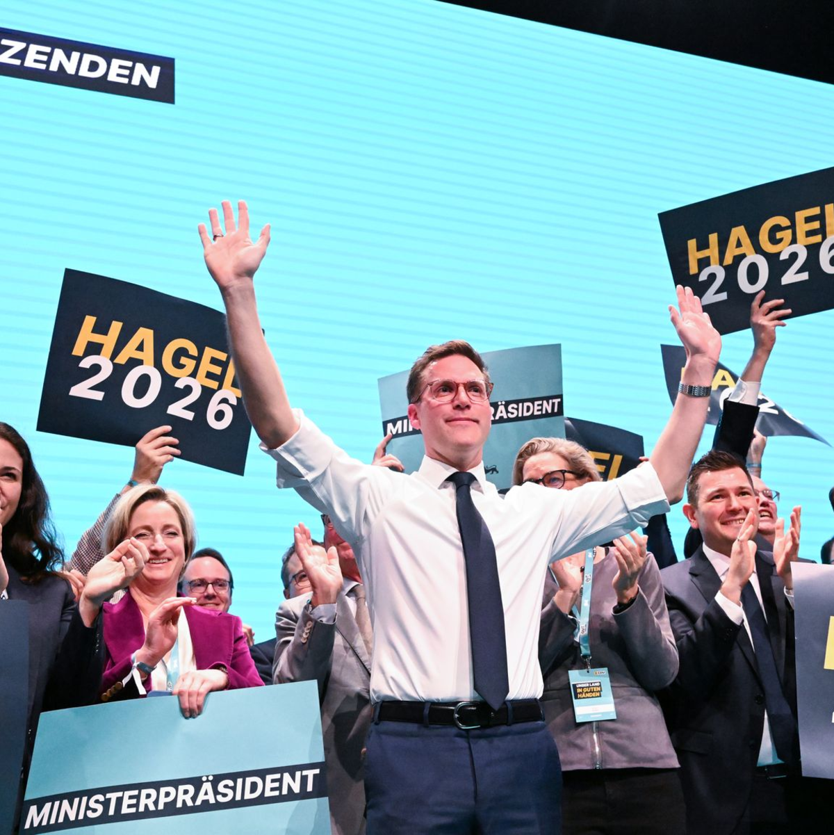 Hagel hat die CDU hinter sich vereint. (Archivbild) - Foto: Bernd Weißbrod/dpa