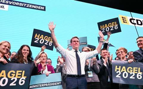 Hagel hat die CDU hinter sich vereint. (Archivbild) - Foto: Bernd Weißbrod/dpa