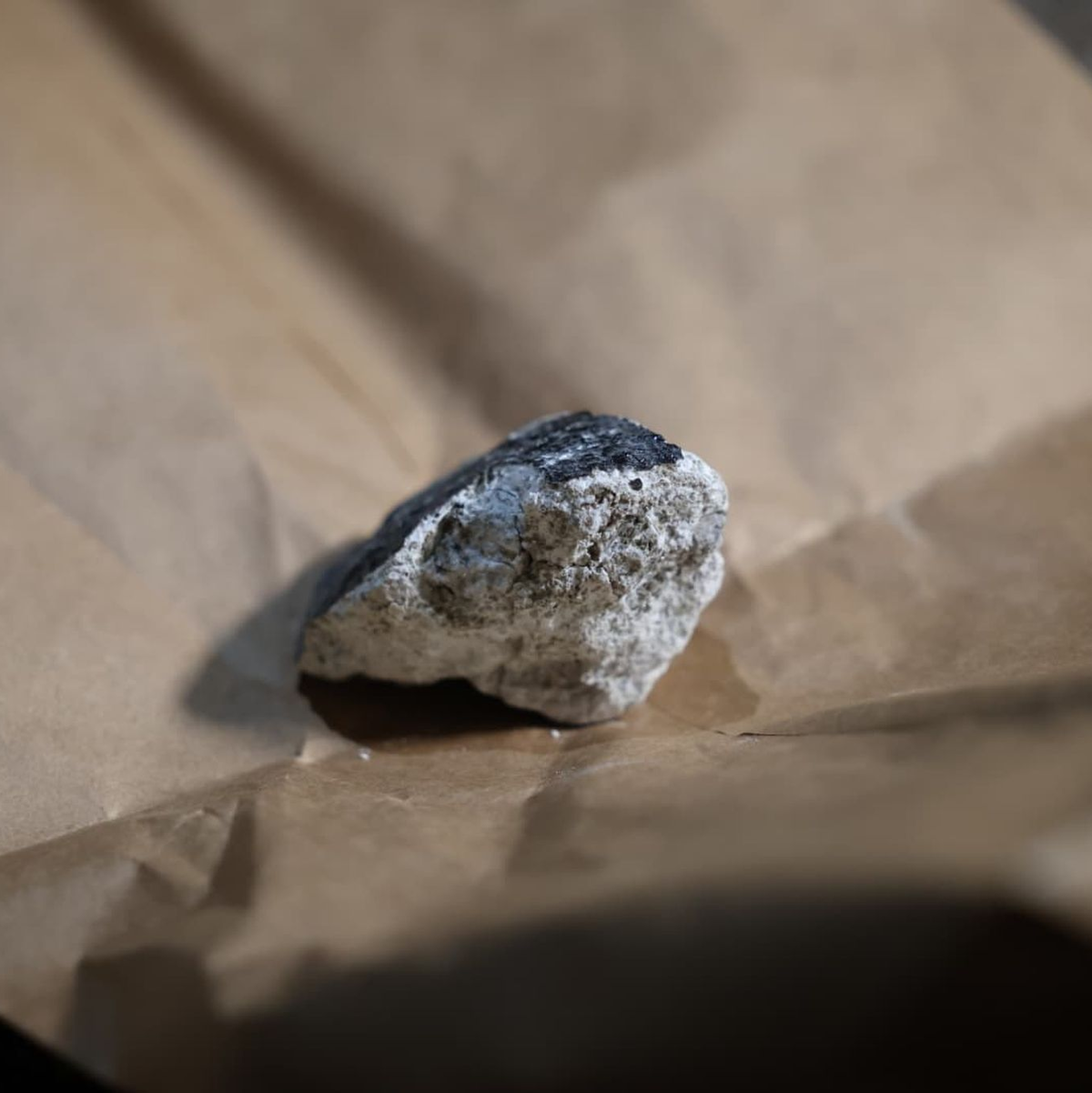 Der Meteorit ist in ein Hausdach eingeschlagen. - Foto: Thomas Frey/dpa