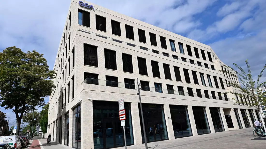 Maschinenbauer Gea: Unternehmenszentrale in Düsseldorf. (Archivbild) - Bild: Roberto Pfeil/dpa