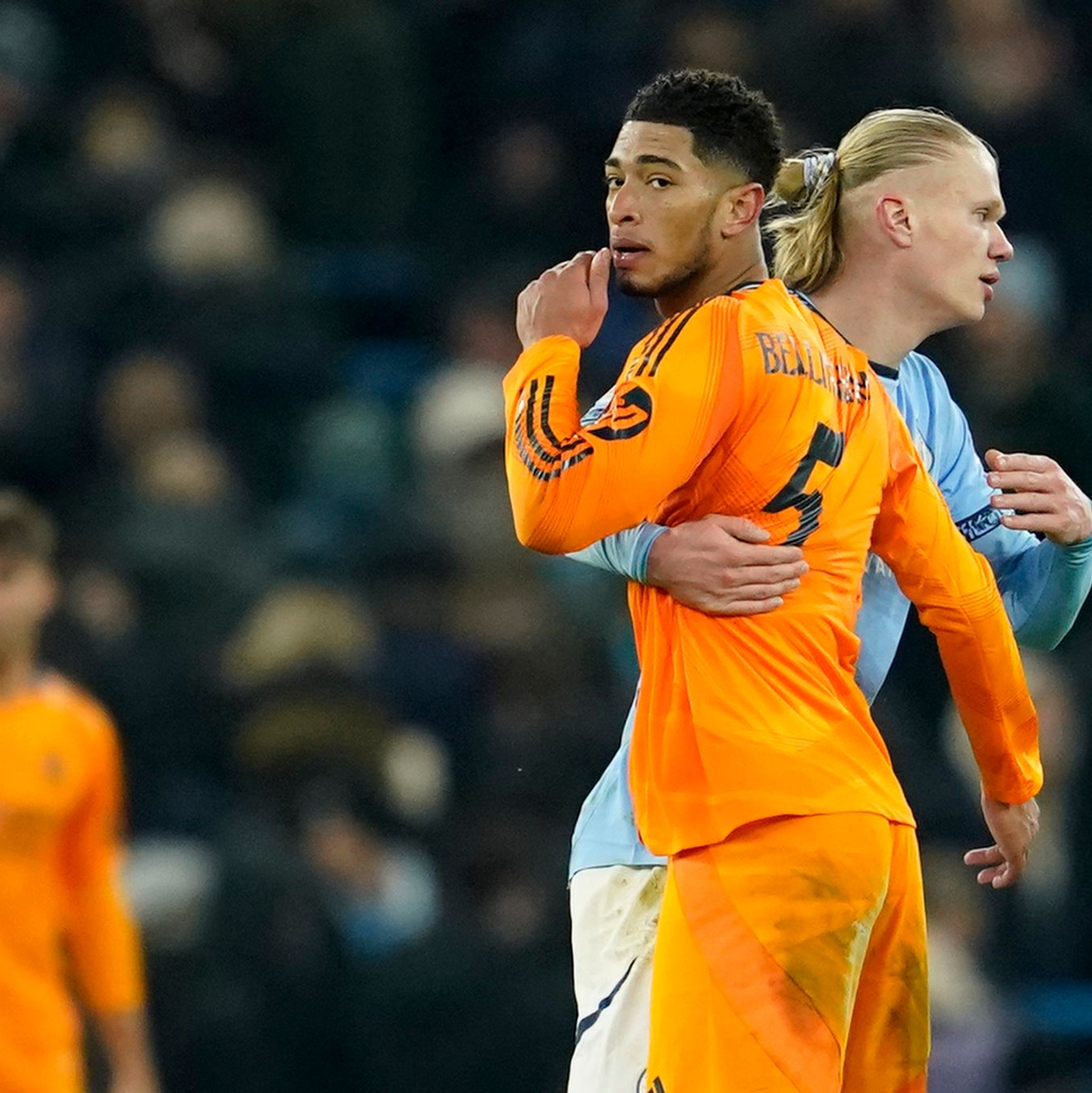 Erling Haaland (r) wird Manchester City in Madrid zur Verfügung stehen. (Archivbild) - Foto: Dave Thompson/AP/dpa