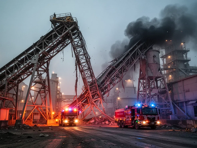 Feuer bei Zementwerk in Ennigerloh: Förderband stürzt ein - Foto: über boerse-global.de