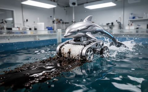 Electronic Dolphin: Roboter soll Ă–lteppiche umweltfreundlich beseitigen - Foto: ĂĽber boerse-global.de Electronic Dolphin: Roboter soll Ă–lteppiche umweltfreundlich beseitigen - Foto: ĂĽber boerse-global.de