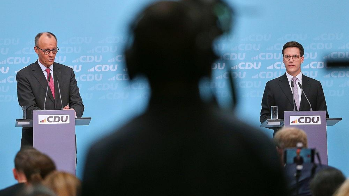 Friedrich Merz und Manuel Hagel am 09.03.2026 - Foto: via dts Nachrichtenagentur