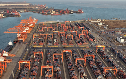 Chinas Wirtschaft hängt stark vom Export ab. (Symbolbild)  - Foto: Yang Shiyao/XinHua/dpa