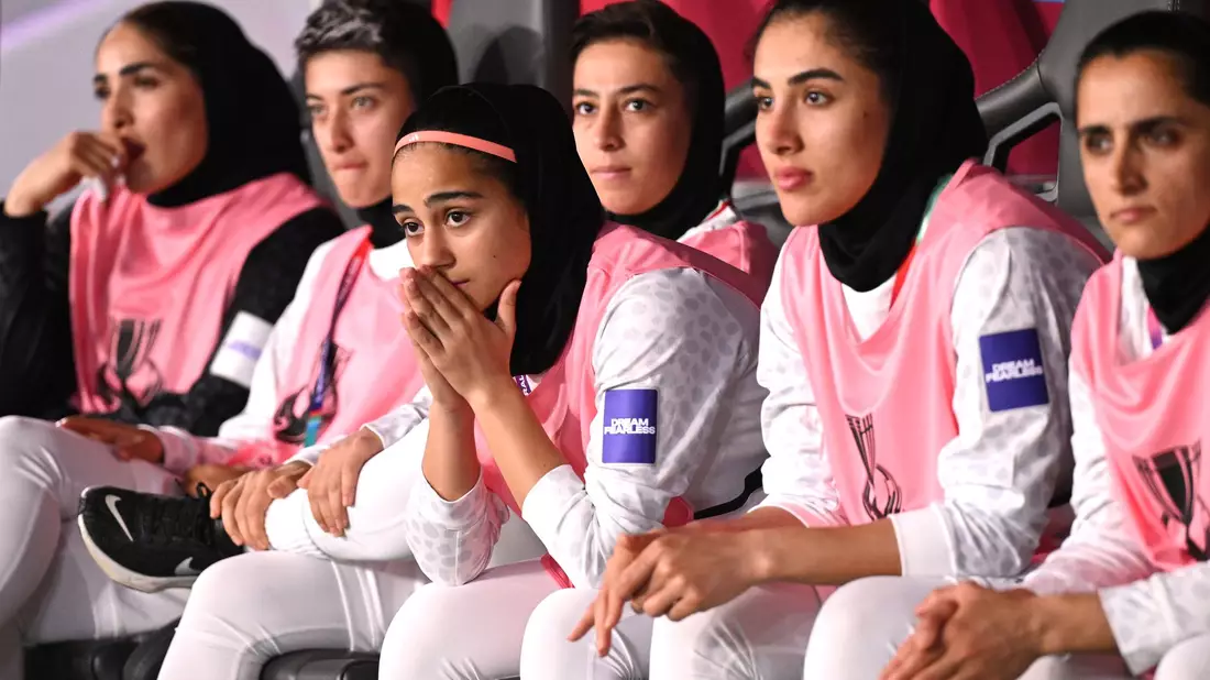 Das iranische Team hatte vor dem ersten Gruppenspiel bei der Nationalhymne geschwiegen.  - Bild: Dave Hunt/AAP/dpa