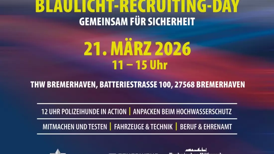 FW Bremerhaven: Gemeinsame Pressemitteilung: Blaulicht-Recruiting-Tag in Bremerhaven - Entdecke deinen Weg im Einsatzdienst - Bild: presseportal.de