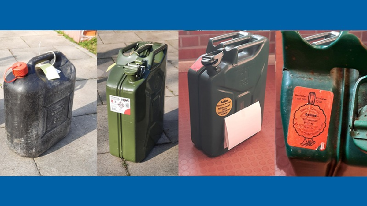 POL-ST: Rheine, Eigentümer von Kanistern gesucht - Foto: presseportal.de