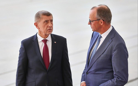 Andrej Babis und Friedrich Merz am 10.03.2026 - Foto: via dts Nachrichtenagentur