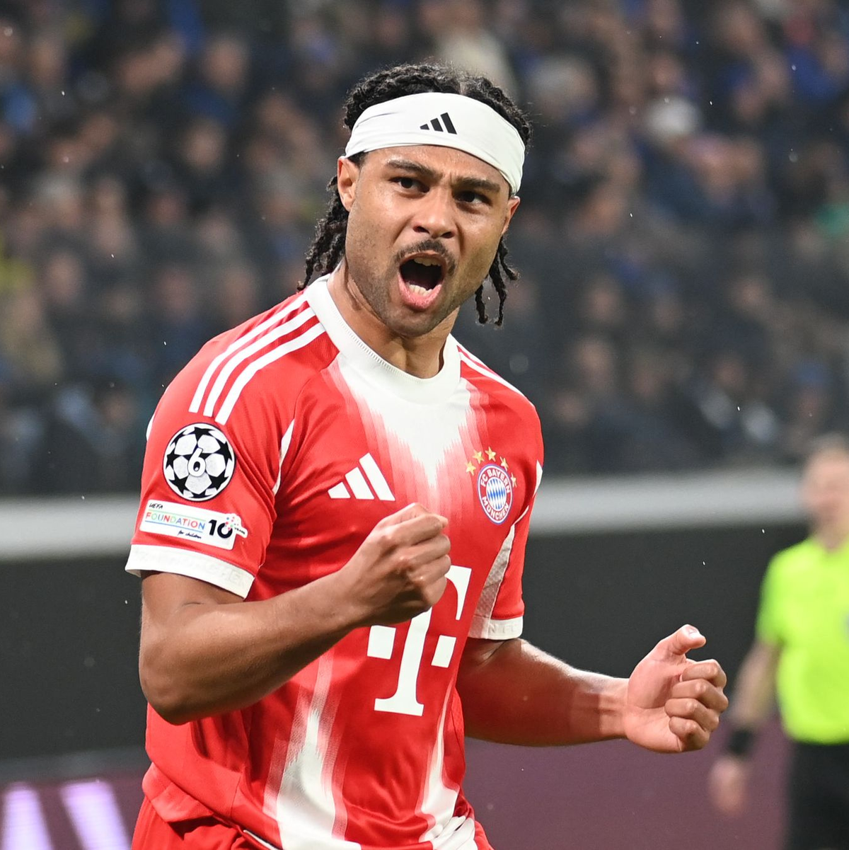 Serge Gnabry beim Torjübel nach seinem 3:0. - Foto: Gianluca Ricci/LiveMedia-IPA/ZUMA Press Wire/dpa