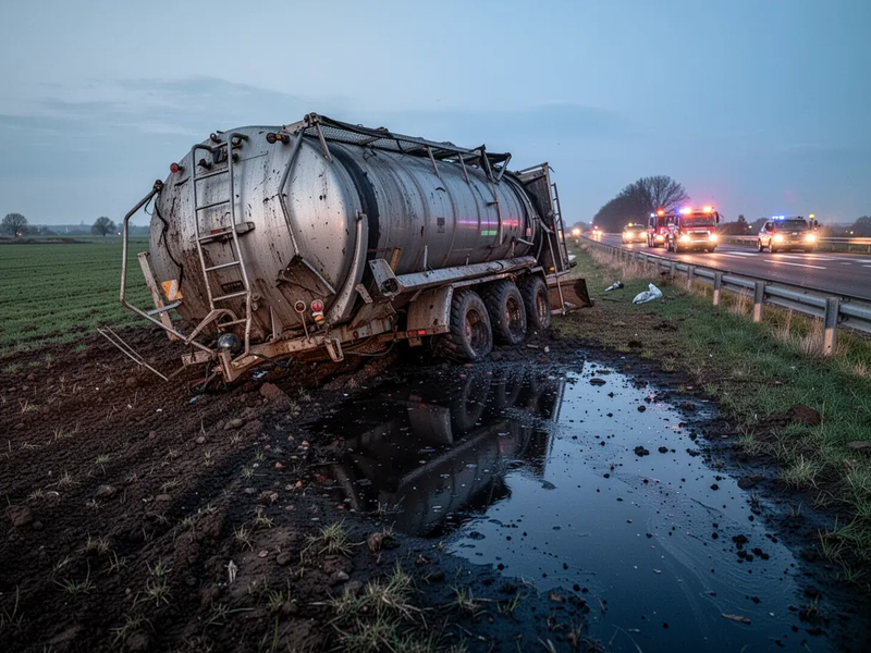 Gülle-Unfall in Krautheim setzt 20.000 Liter Giftstoffe frei - Foto: über boerse-global.de