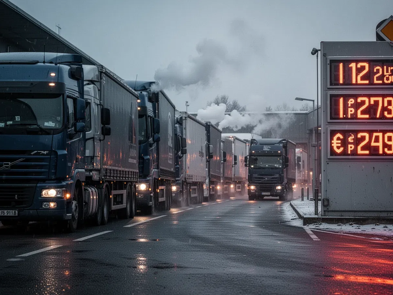 Deutsche Logistikbranche vor Kollaps durch Dieselpreis-Explosion - Foto: über boerse-global.de