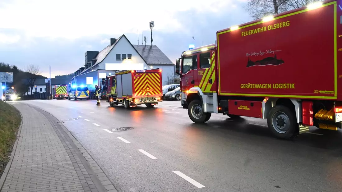 FF Olsberg: Großalarm in Industriebetrieb in Olsberg - Bild: presseportal.de