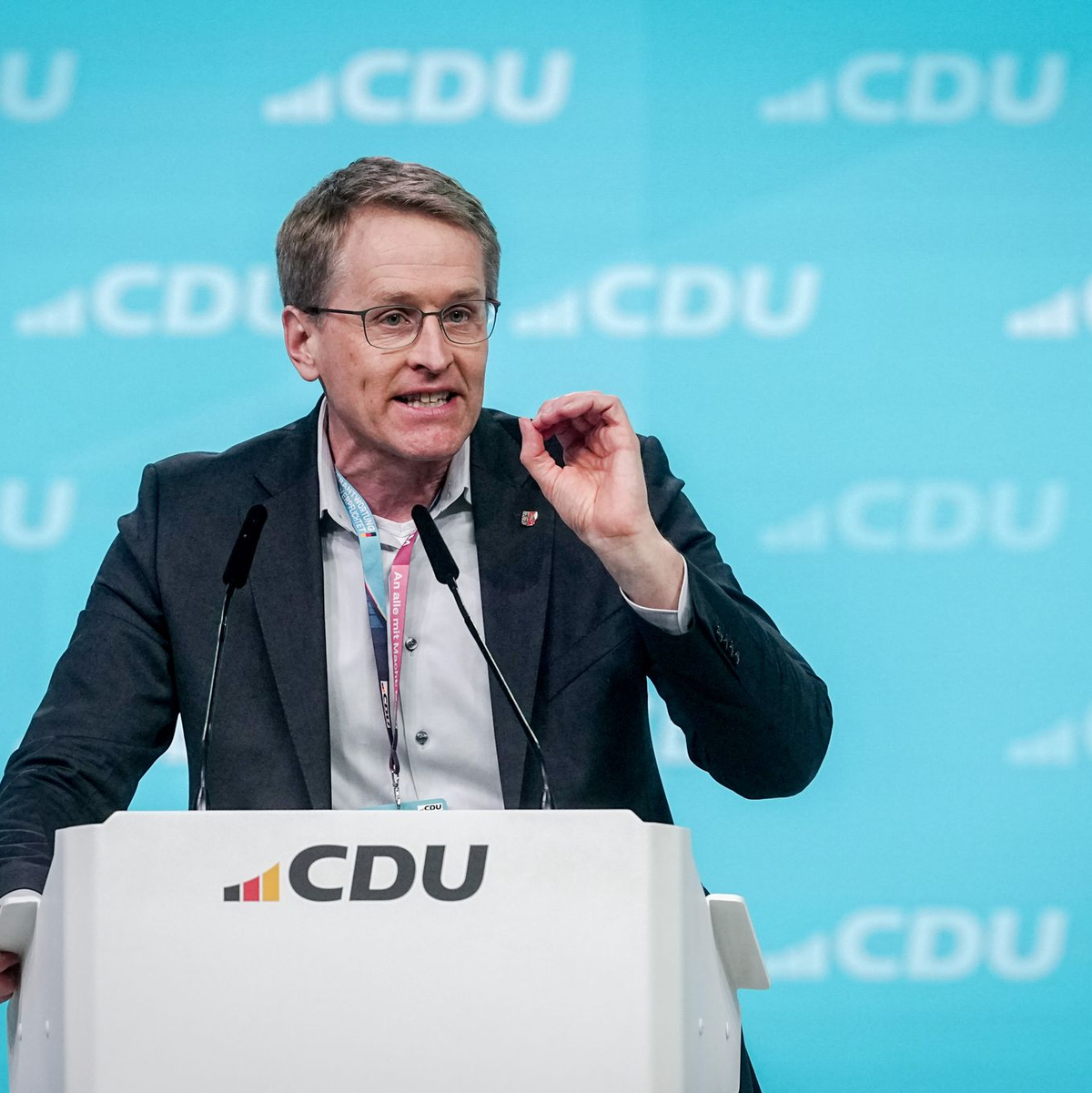 In der CDU ist Schleswig-Holsteins Ministerpräsident Daniel Günther einer der Vorreiter eines Social-Media-Verbots für junge Menschen. (Archivbild) - Foto: Kay Nietfeld/dpa