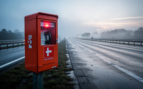 Notrufsäulen an Autobahnen nach bundesweitem Ausfall wieder einsatzbereit - Foto: über boerse-global.de Notrufsäulen an Autobahnen nach bundesweitem Ausfall wieder einsatzbereit - Foto: über boerse-global.de