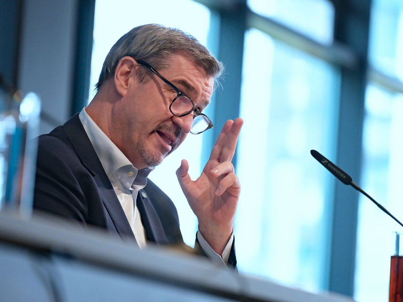 Söder zeigt sich beim Thema Social-Media-Verbot weiterhin äußerst skeptisch. (Archivbild) - Foto: Malin Wunderlich/dpa