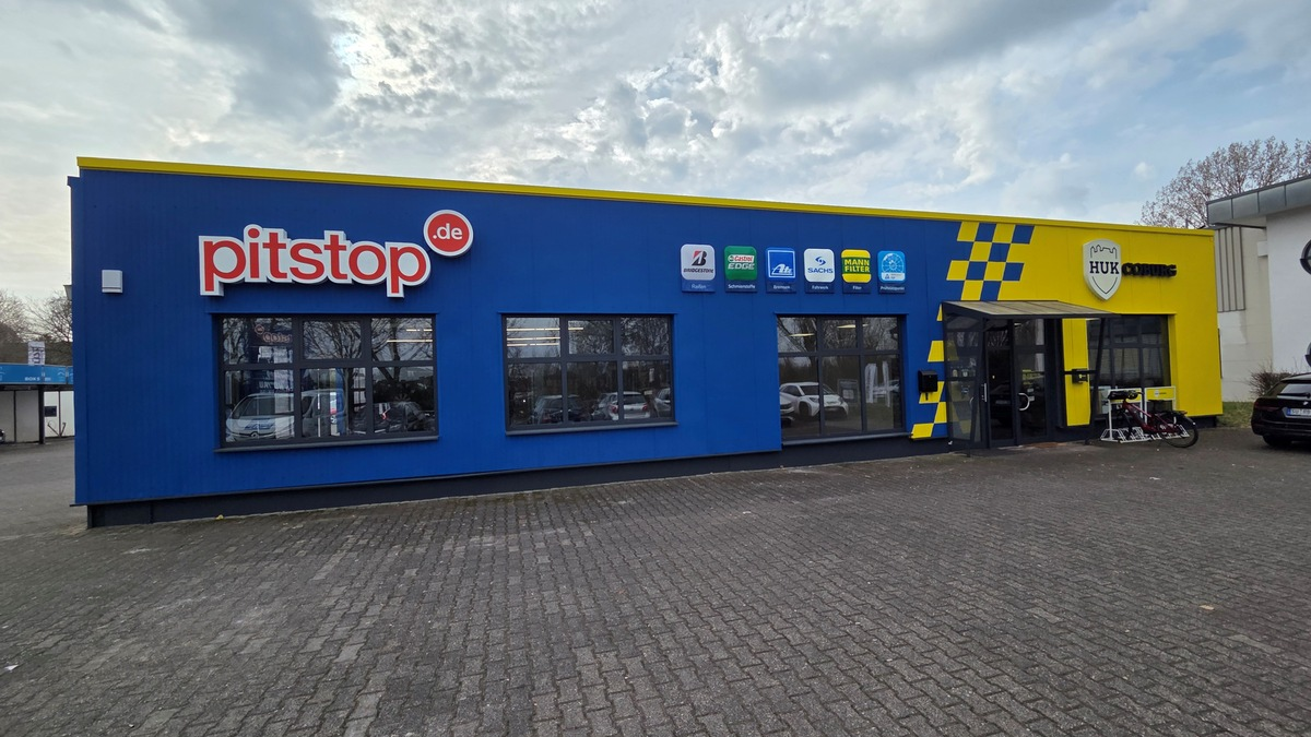 Neues Design: pitstop-Filialen erhalten zusätzlich HUK-Logo - Foto: presseportal.de