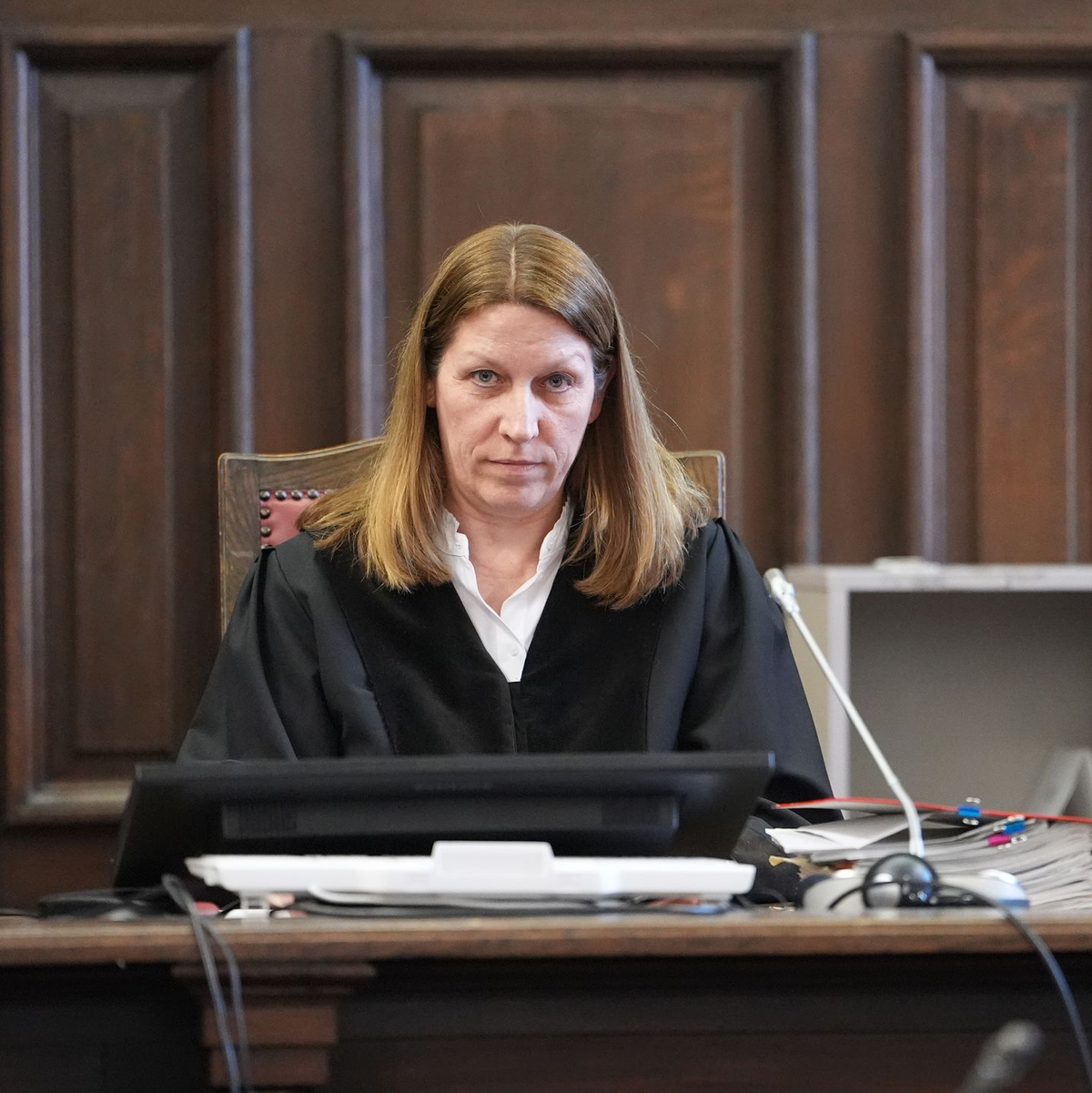 Richterin Isabel Hildebrandt ist die Vorsitzende der Großen Strafkammer, vor der der Block-Prozess verhandelt wird. - Foto: Marcus Brandt/Pool dpa/dpa