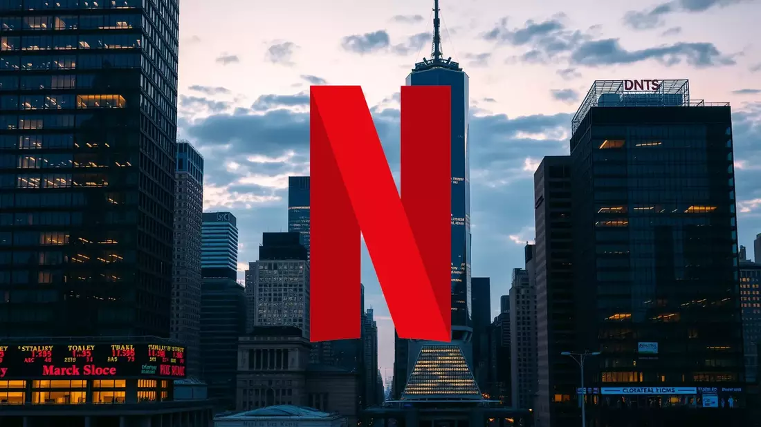 Netflix cambia de rumbo: Abandona una mega-fusión y recibe una millonaria compensación Illustration mit AI erstellt übermittelt durch boerse-global.de