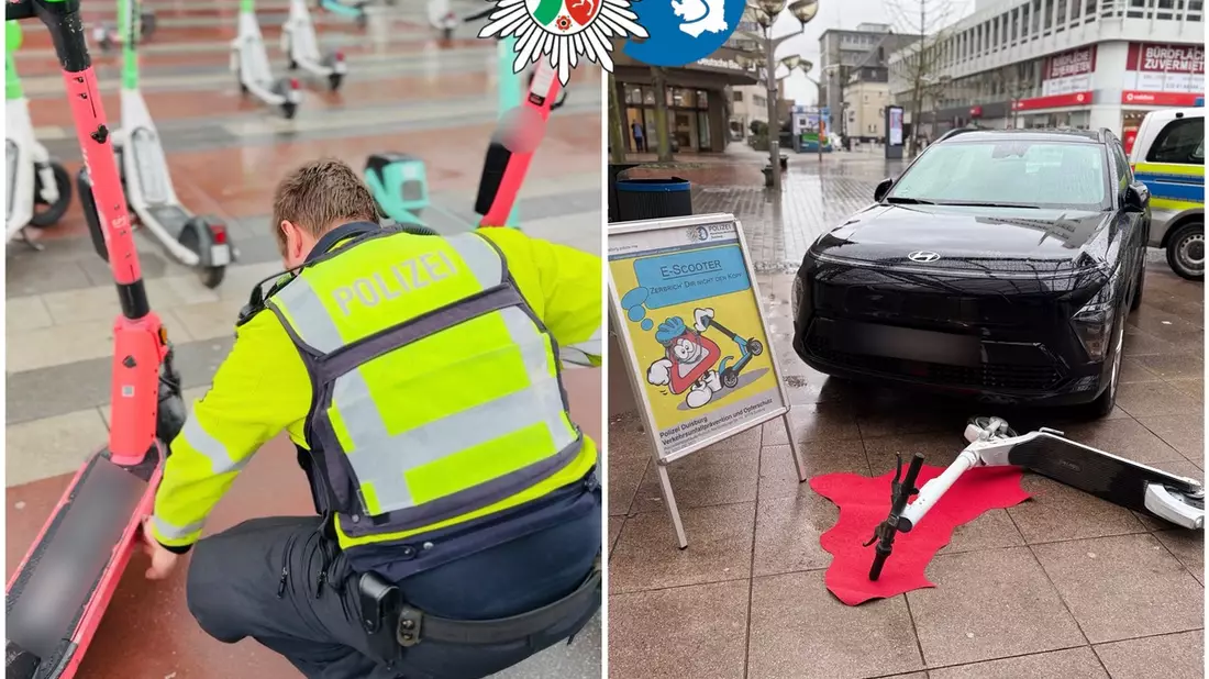POL-DU: Stadtgebiet: Schwerpunkteinsatz mit dem Fokus auf E-Scooter - die Bilanz - Bild: presseportal.de