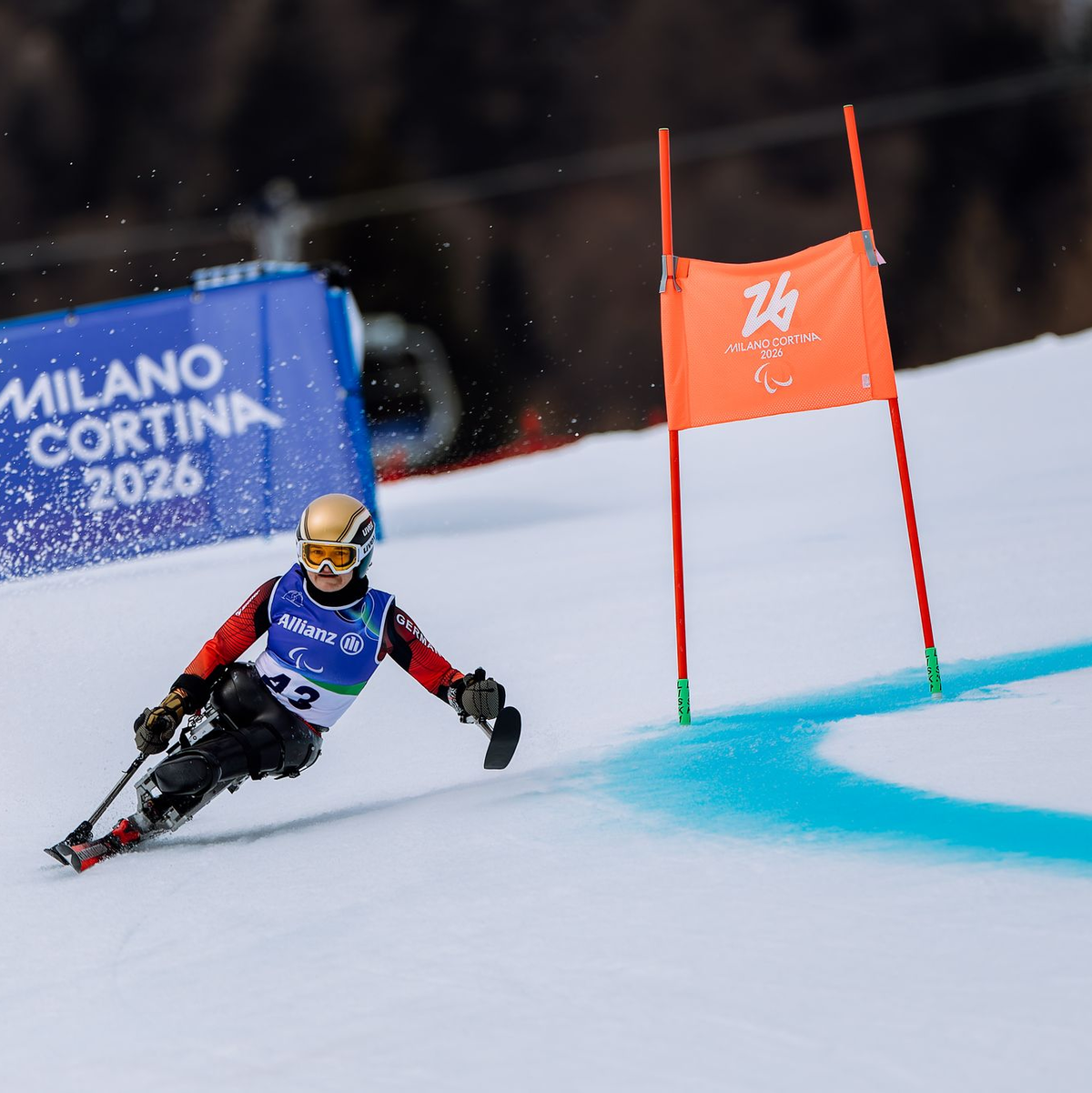 Schwungvoll zu Gold: Anna-Lena Forster. - Foto: Philipp von Ditfurth/dpa