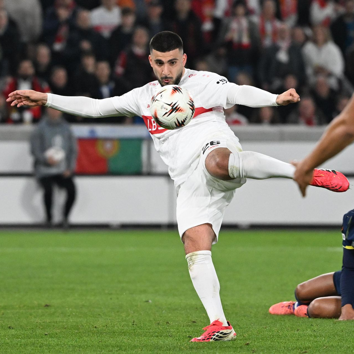 Undav traf sehenswert aus der Drehung zum 1:2. - Foto: Marijan Murat/dpa