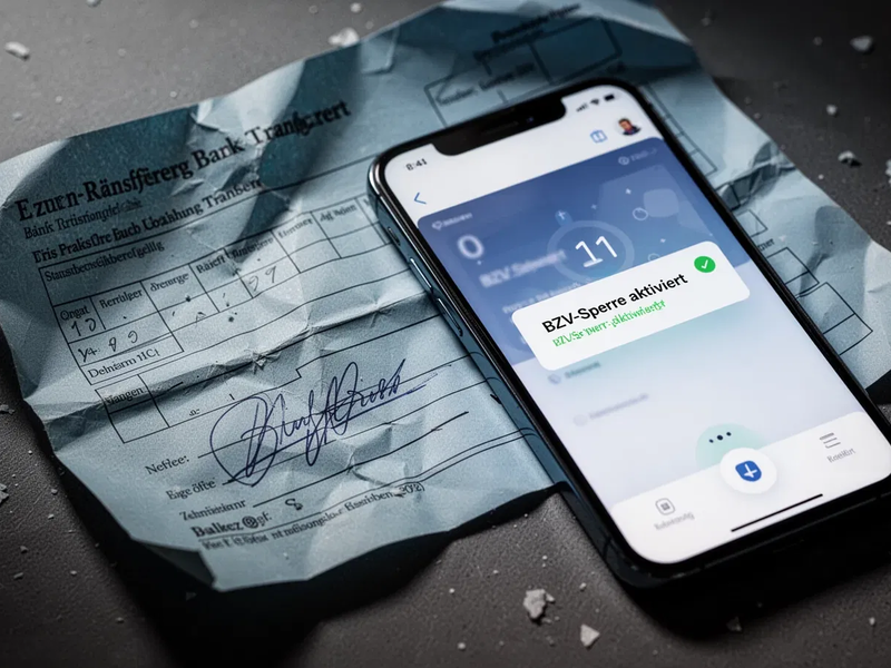 BZV-Sperre: So schützen Sie Ihr Konto vor Papier-Betrug - Foto: über boerse-global.de