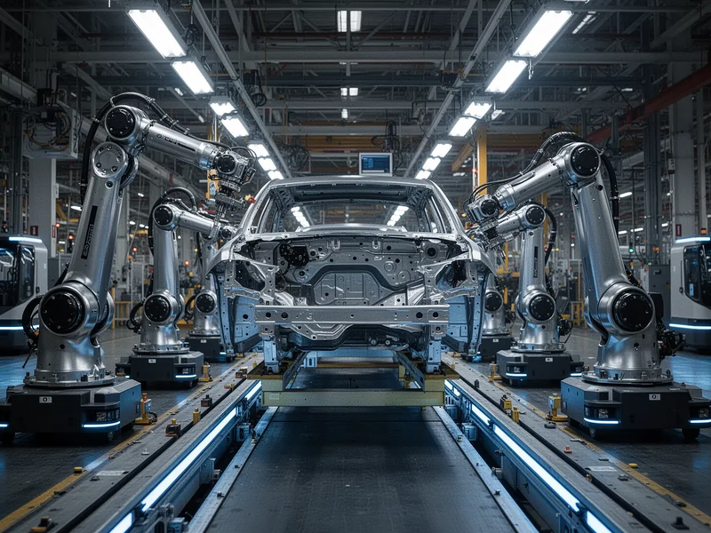 Roboter übernehmen die Autofabriken - Foto: über boerse-global.de
