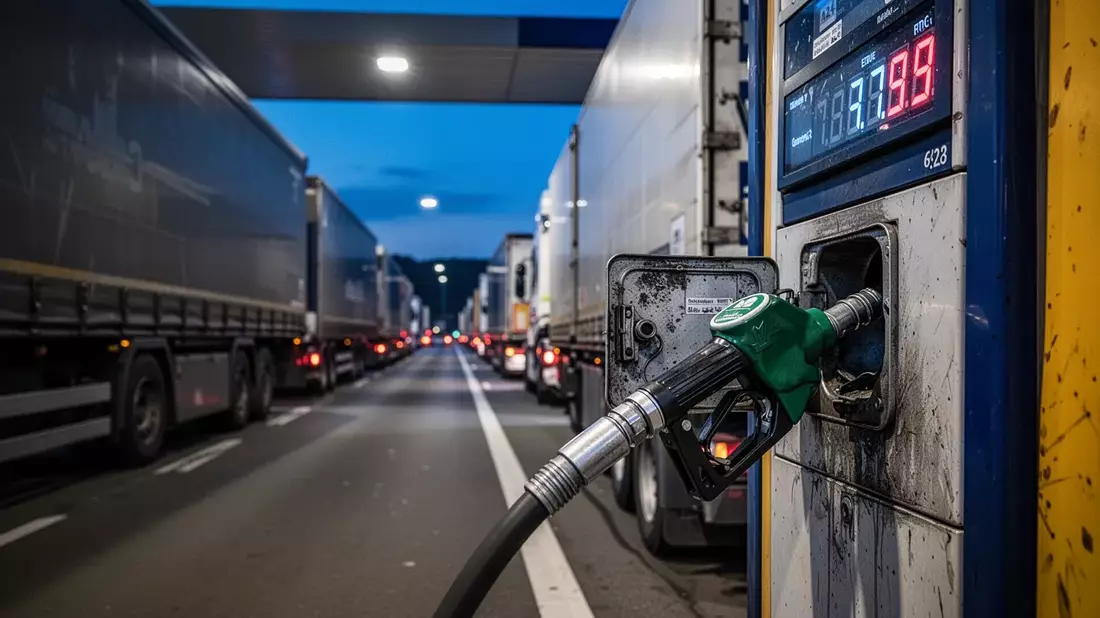 Dieselpreis-Explosion bedroht Deutschlands Versorgungsketten - Bild: über boerse-global.de