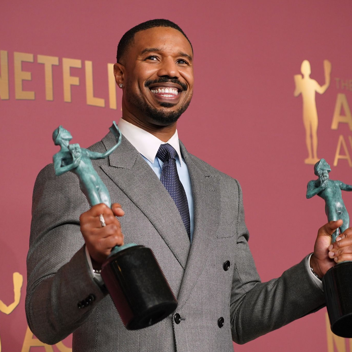 Michael B. Jordan ist mit seiner Doppelrolle in «Sinners» im Oscar-Rennen. (Archivbild) - Foto: Jordan Strauss/Invision/AP/dpa