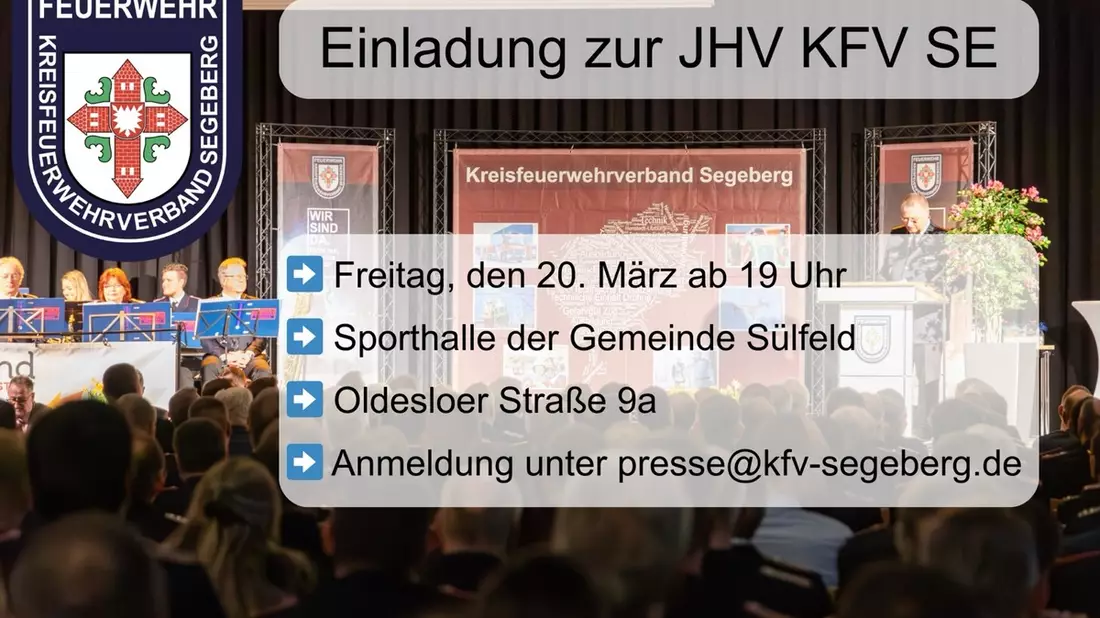 FW-SE: Einladung zur Jahreshauptversammlung des Kreisfeuerwehrverband Segeberg - Bild: presseportal.de